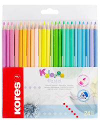 Pastelky KORES/24 KOLORES PASTEL trojhrann