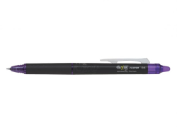 Roller, 0,25 mm, ostr hrot, stlac mechanizmus, gumovac, PILOT "Frixion Point Clicker ", fialov