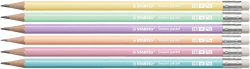 Grafitov ceruzka s gumou, HB, eshrann, STABILO "Swano Pastel", lt