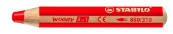 Farebn ceruzka, hrub, STABILO ''Woody'', erven