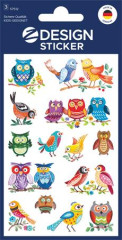 N�lepky, papier, 3 h�rky, 76x120 mm, AVERY ZWECKFORM, "Z-Design No.57512", sova