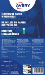 Identifika�n� n�ramok, odoln� proti roztrhnutiu,, 265x19 mm, AVERY ZWECKFORM "Tyvek", zelen�