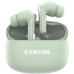 Sl�chadl�, TWS bezdr�tov�, Bluetooth 5.4, CANYON "OnGo 9", zelen�