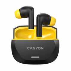 Slchadl TWS bezdrtov Bluetooth 5.4, CANYON Hexagon7, ierno-lt