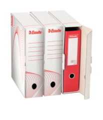 Archivan krabica na anny, 97 mm, recyklovan kartn, ESSELTE "Standard" , biela