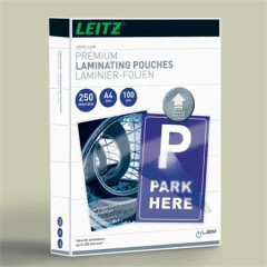 Laminovacia f�lia, 250 mikr., A4, leskl�, UDT technol�gia, LEITZ "iLam"