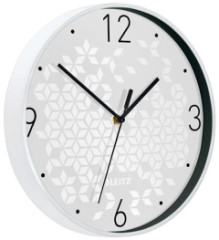 N�stenn� hodiny, 29 cm, LEITZ "Wow", biela