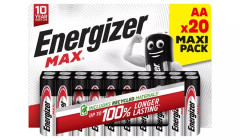 Bat�ria, AA tu�kov�, 20 ks, ENERGIZER "Max"