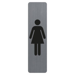 Informa�n� tabu�ka, samolepiaca, 4,4x16,5 cm, hlin�kov� vzh�ad, EXACOMPTA, "Pre d�my"