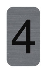 Informa�n� tabu�ka, samolepiaca, 2,5x4,4 cm, hlin�kov� vzh�ad, EXACOMPTA, �. 4