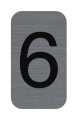 Informa�n� tabu�ka, samolepiaca, 2,5x4,4 cm, hlin�kov� vzh�ad, EXACOMPTA, �. 6