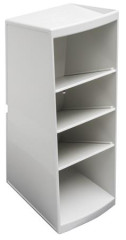 Stolov� organiz�r, multifunk�n�, 4 priehradky, 8x23x11 cm, EXACOMPTA "Autentik", biele