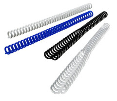Hrebe�, plastov�, 8 mm, 45 listov, GBC "ClickBind", �ierny