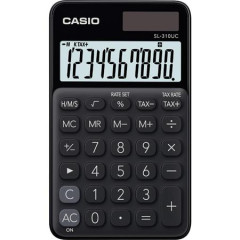 Vreckov kalkulaka, 10-miestna, CASIO "SL 310", ierna