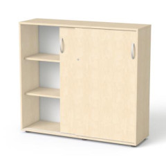 Skria, 3-dielna, posuvn dvere, s policami, MAYAH "Freedom SV-13", javor