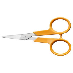 No�nice na l�tky, 10 cm, ohnut�, FISKARS "Classic", oran�ov�