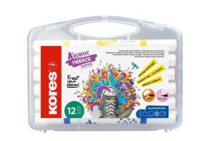 Dekoran popisova, sada, akrylov, 1-2 mm, obojstrann, KORES " K-Kreative", 12 rznych