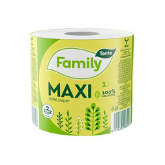 Toaletn papier, 2-vrstvov, mal kot, 64 kotov, TENTO, "Family Maxi"