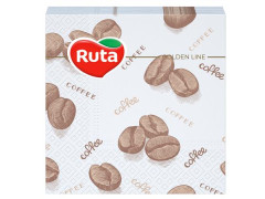 Servtky, 1/4 skladan, 2-vrstvov, 24  24 cm, 40 ks, RUTA Coffee