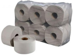 Toaletn papier, 1 vrstvov, vek kot, 130 m, priemer 19 cm, "Vella", prrodn