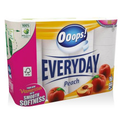 Toaletn papier, 3-vrstvov, mal kot, 24 kotov, OOOPS "Everyday"