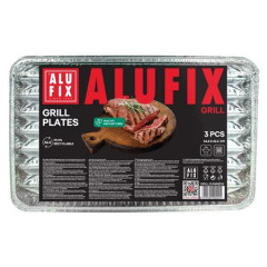 Grilovacia tcka, 34,5 x 22,5 cm, tvorcov, 3 ks, ALUFIX