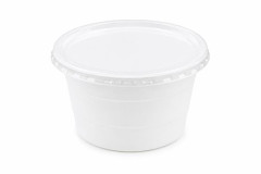 Plastov� miska na gul�, uzatv�rate�n� vie�kom, 750 ml, 50 ks, biela