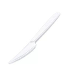 N��, plastov�, opakovane pou�ite�n�, 18 cm, 50 ks, "Premium", biely