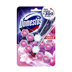 WC osvieujci blok, 2 ks, DOMESTOS "Power 5", ruov magnlia