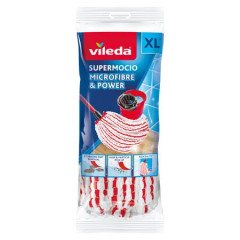 N�hradn� hlavica, VILEDA "Supermocio Microfiber&Power", biela-�erven�