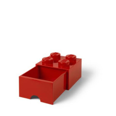 lon box, zsuvkov, LEGO "Brick", erven