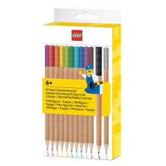 Farebn� ceruzky, sada, s mini fig�rkou, LEGO, 12 r�znych farieb