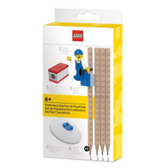Grafitov� ceruzka, sada, HB, s prav�tkom a gumou, s mini fig�rkou, LEGO