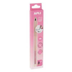 Nekone�n� ceruzka, HB, �es�hrann�,s n�hradn�m hrotom, APLI "Infinite", pink