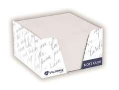 Kancel�rsky blok s d�vkova�om, 85x85x50 mm, VICTORIA OFFICE