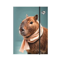 Doska s gumi�kou, kart�n, A4, OPTISCHOOL "Capybara"