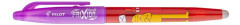 Roller, 0,35 mm, odstr�nite�n� p�smo, s vrchn�kom, PILOT "Frixion Ball Friends", �erven�