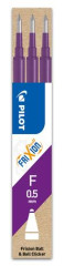Npl do rollerov, 0,25 mm, odstrniten psmo, PILOT "Frixion Clicker/Ball" 05, fialov