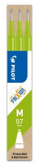 Npl do rollerov, 0,35 mm, odstrniten, PILOT "Frixion Ball/Clicker" 07, svetlozelen