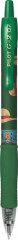 Glov pero, 0,32 mm, stlac mechanizmus, PILOT "G-2 One Piece", zelen