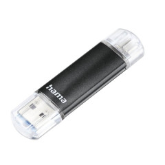 Hama flashPen Laeta Twin, USB 3.0, 16 GB, 40 MB/s, ierny