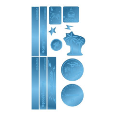 Reflexn� samolepky coocazoo StickyRicky, Blue