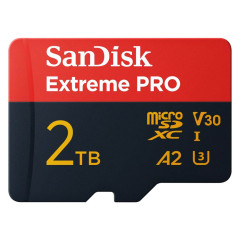 SanDisk Extreme PRO microSDXC 2 TB UHS-I Card + adaptr