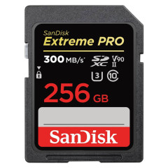 SanDisk Extreme PRO, 256 GB SD UHS-II (V90)