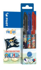 Roller, 0,35 mm, stlac mechanizmus, PILOT "Frixion Ball One Piece", 3 rzne farby