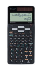 Kalkulaka, vedeck, 640 funkci, SHARP "EL-W506TBSL", siv-ierna