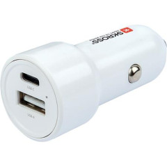 Autonabjaka s USB-C kblom, 1xUSB-A, 1xUSB-C PD, 65W, SKROSS