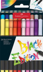 Fixky �tetcov�, FABER-CASTELL "Black Edition", 20 r�znych farieb