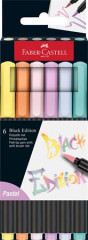 Fixky �tetcov�, FABER-CASTELL "Black Edition", 6 r�znych pastelov�ch farieb