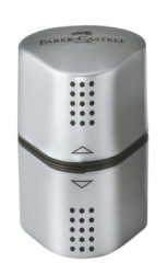 Strhadlo, trojdierov, FABER-CASTELL "Grip 2001 Trio", siv